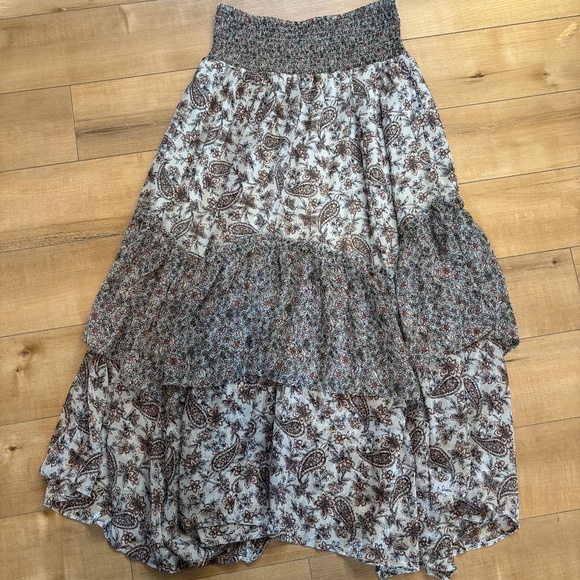 NWOT AEO Paisley and Floral Midi Skirt - Picture 1 of 4